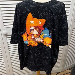 Sinder Black Graphic T-Shirt